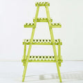 Plantenstandaard van hout, kleur groen