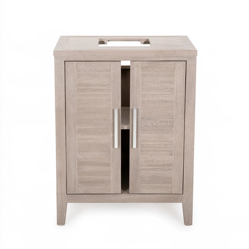 Opbergkast van hout met eikenlook, kleur lichtbruin