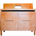 Opbergkast van hout met eikenlook, kleur lichtbruin
