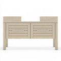 Opbergkast van hout met eikenlook, kleur lichtbruin